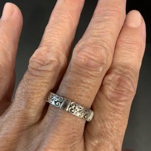 Brighton silver scroll ring